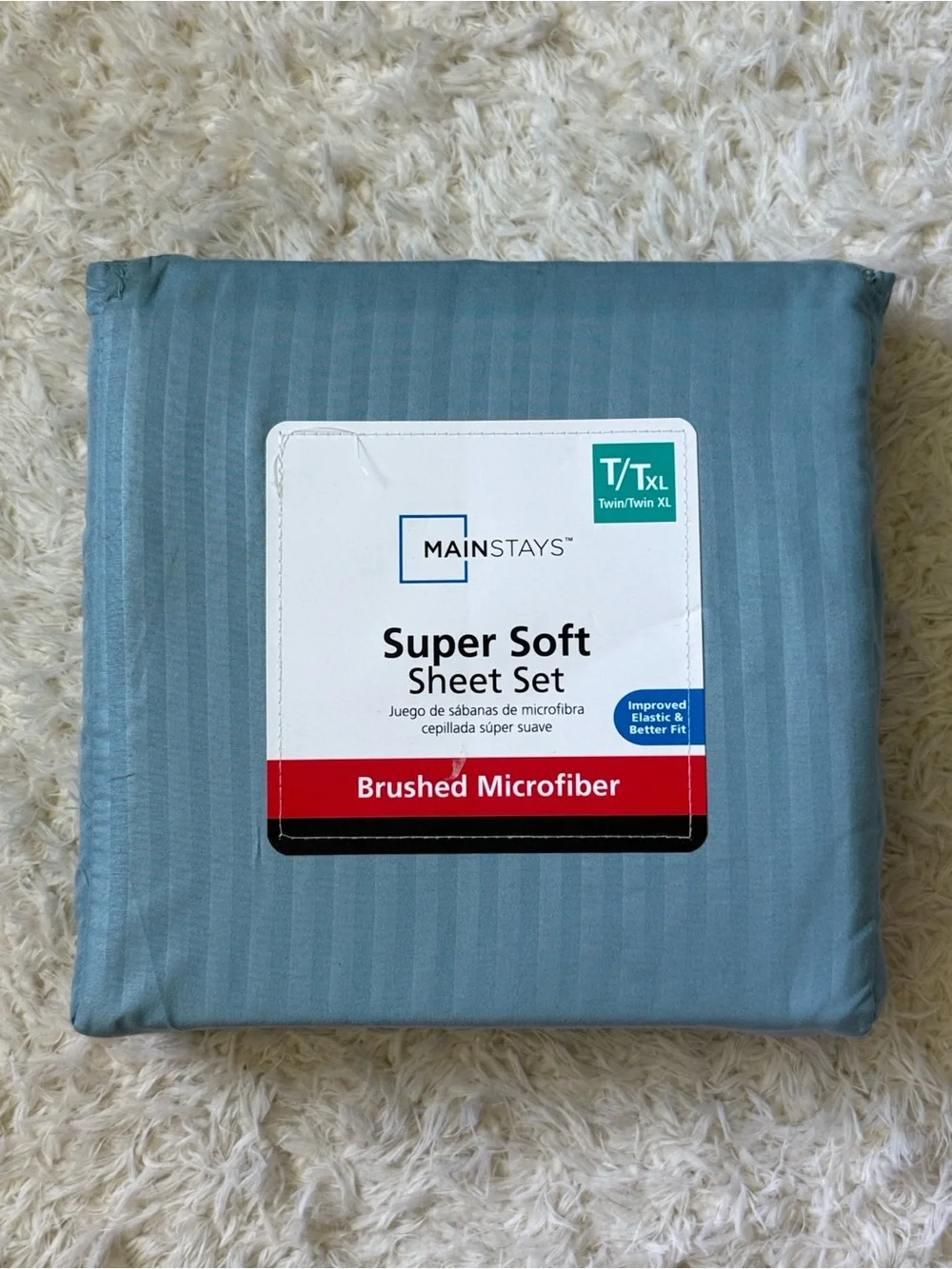 Mainstays Super Soft Brushed Microfiber Sheet Set Twin/Twin XL NEW